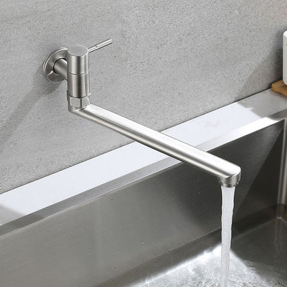 Grifo giratorio de acero inoxidable para montaje en pared – Llenador de ollas monomando para cocina