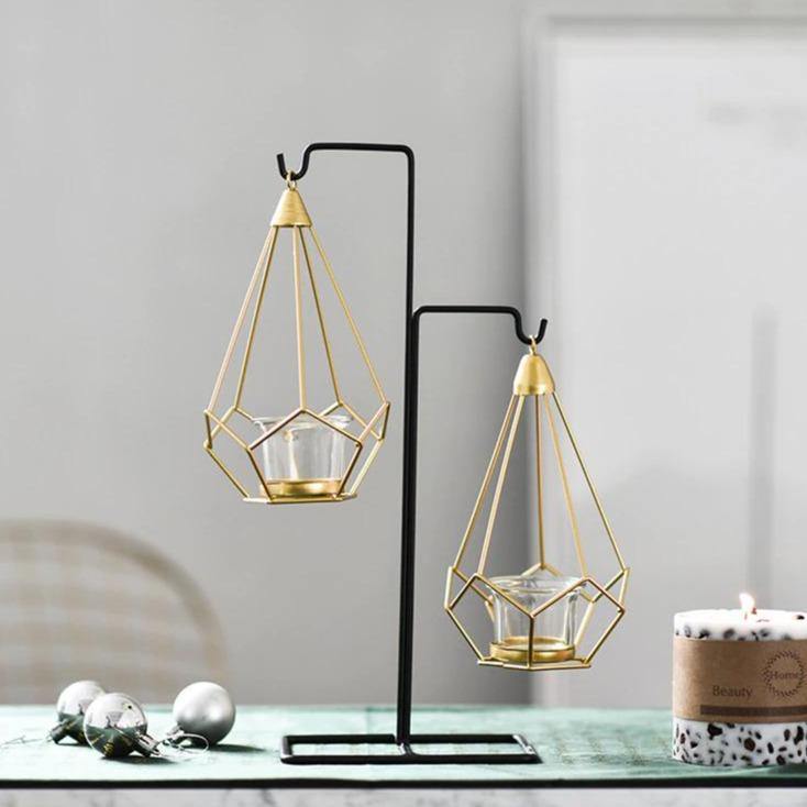 Aetheria Lantern - Iron Candle Holder