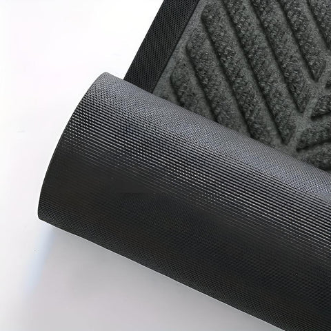 Creston Door Mat - Non-Slip Chevron Design, Indoor Outdoor Welcome Mat