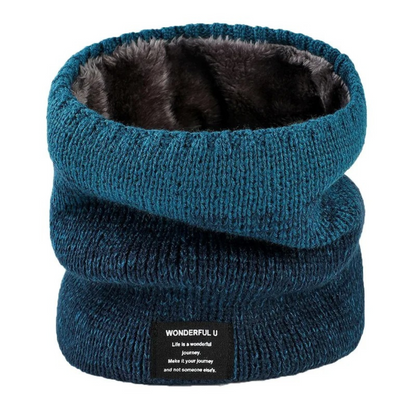 Fleece-Lined Knit Neck Warmer for Cold Weather Protection | Winter Scarf Gaiter for Men & Women | Thermal Neck Wrap for Outdoor Activities
