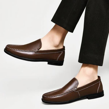 Mocasines de piel auténtica para hombre, zapatos de vestir sin cordones para negocios, eventos informales, bodas, oficina y ocasiones formales, estilo italiano clásico hechos a mano