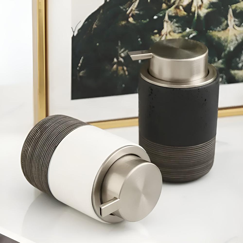Matelle – Dispensador de jabón de cerámica minimalista