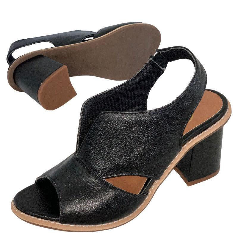 Women's Block Heel Open Toe Sandals for Work & Special Occasions Cushioned Footbed Stable Heel Dressy Evening Shoe