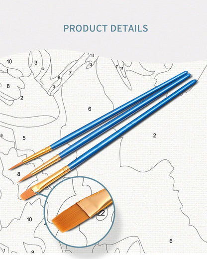 Numbered Canvas Painting Kit for Adults & Kids – Holiday Art Set with Brushes & Paints for Home Decor