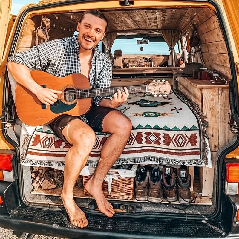 BohoLiving - Southwestern Jacquard Picnic Blanket