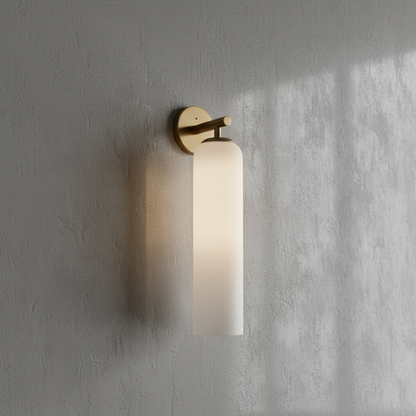 Contemporary Glass Globe Wall Sconce with LED Bulb for Bedroom Dining Room Bathroom Foyer Kitchen Study