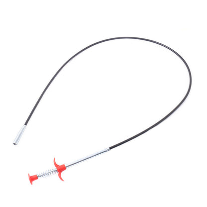 Flexible Drain Snake Tool with Hook for Clogged Pipes, Sinks, Tubs & Showers | Home Plumbing Unclogger