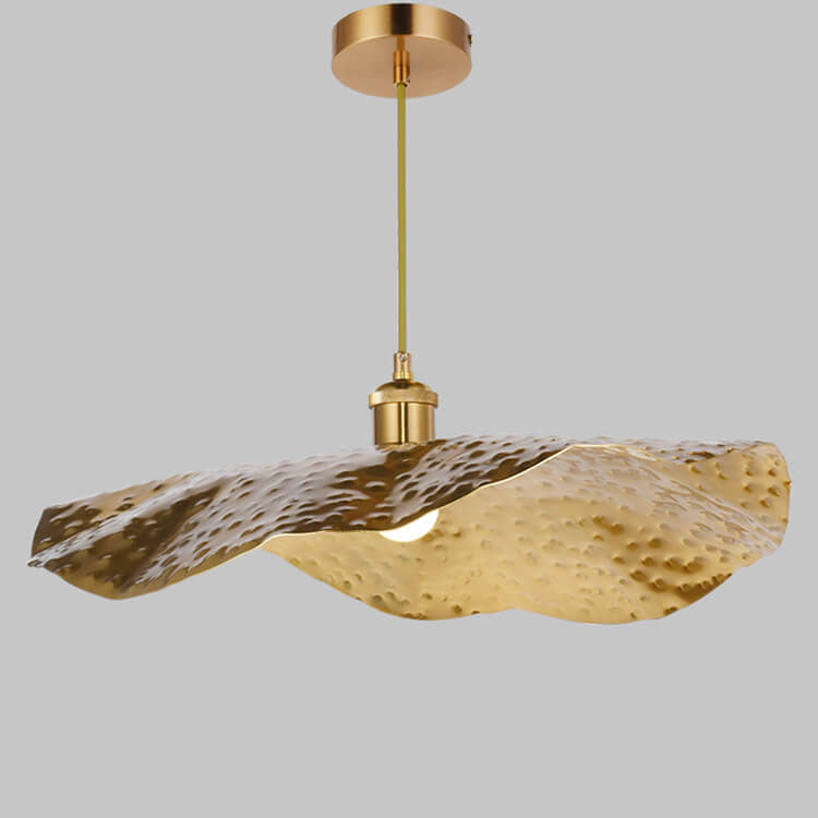 Hanging Ceiling Fixture with Adjustable Cord Gold Bronze Metal Shade E26 Socket for Dining Room Kitchen Island Bar Café