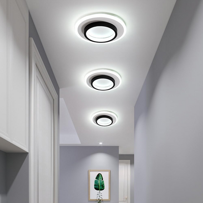 Round Flush Mount LED Light 2 in Low Profile for Bedroom Hallway Living Room Kitchen Entry Modern Ultra Slim Disk Design 10W 20W Integrated
