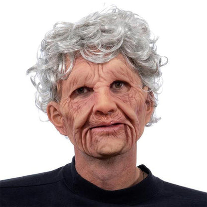 Full Face Character Mask for Adults – Natural Latex Costume Headpiece for Halloween, Theater & Cosplay Events