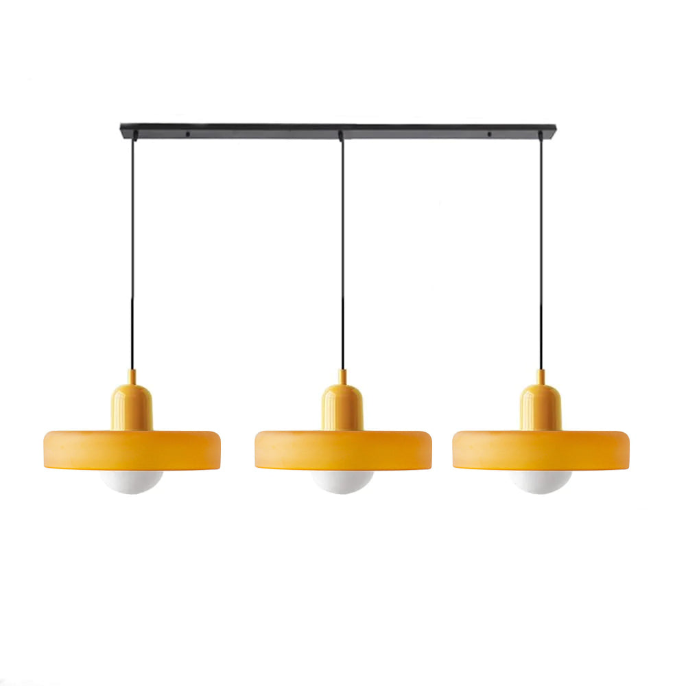 Glass Pendant Lamp 12 Inch Adjustable Height Ceiling Fixture for Bedrooms Nightstands Modern Minimalist Nordic Hanging Light E27 Socket for