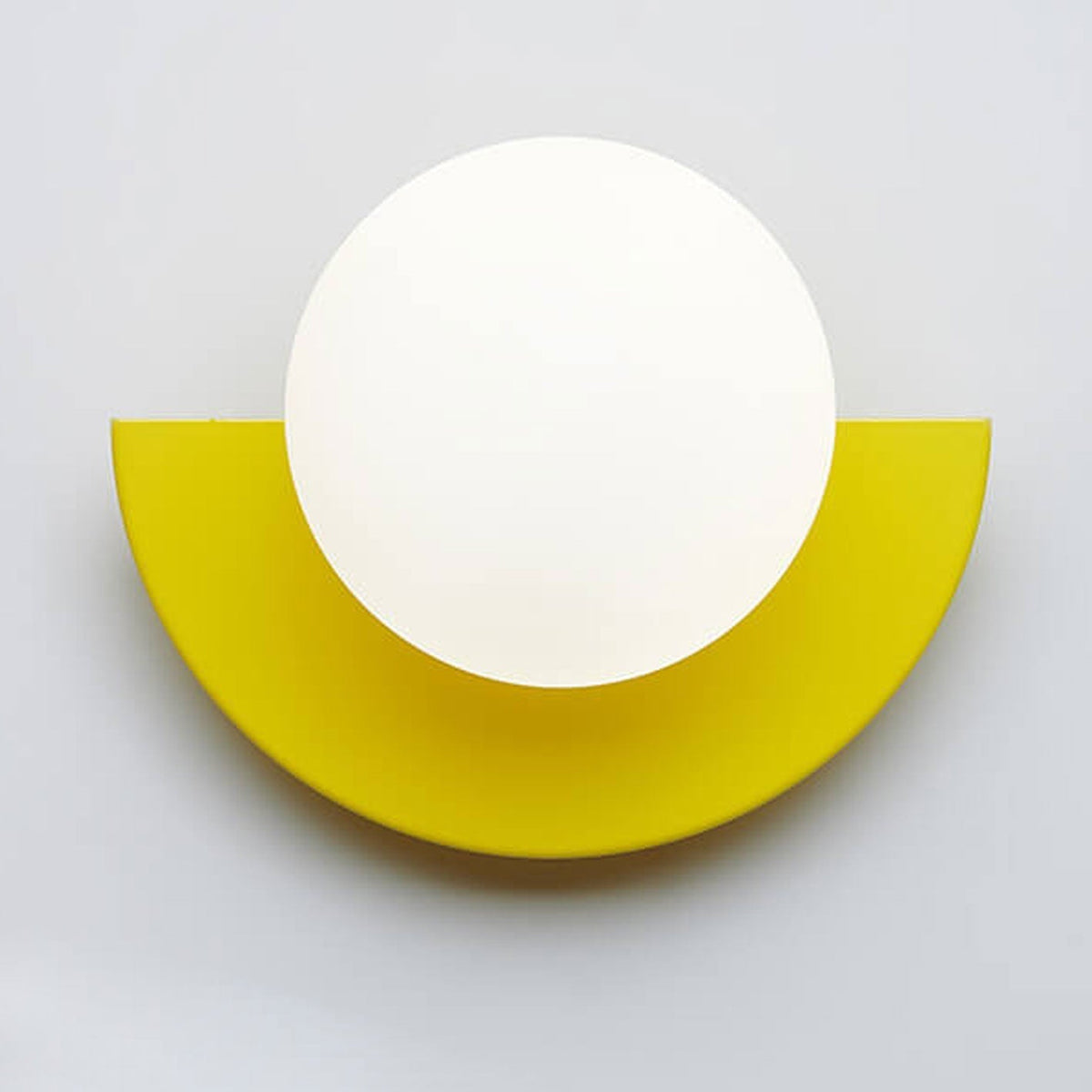 Half-Sphere Glass Wall Sconce with G9 LED, Iron Frame, Hardwired Fixture for Bedroom, Hallway, Reading Nook, Modern Style, Multiple Colors