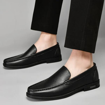 Mocasines de piel auténtica para hombre, zapatos de vestir sin cordones para negocios, eventos informales, bodas, oficina y ocasiones formales, estilo italiano clásico hechos a mano