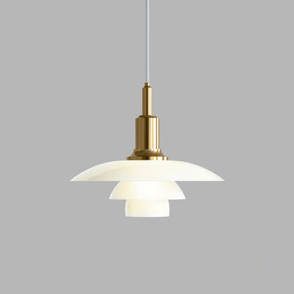 Glass Globe Ceiling Light 11-Inch White Shade Adjustable Hanging Fixture E27 Socket for Kitchen Dining Room Bedroom Modern Minimalist Scandi