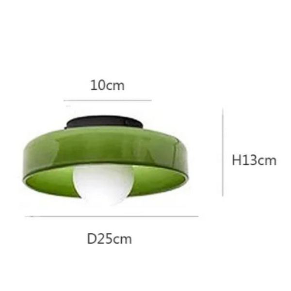 Lumosphere - Sleek Flush Mount Ceiling Light with Glass Shade