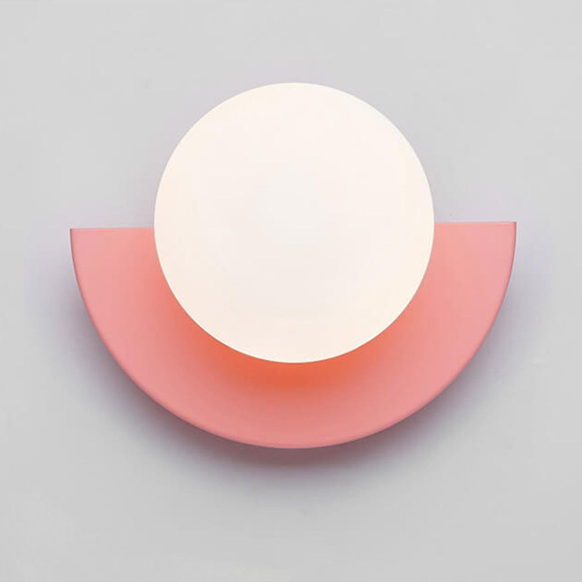 Half-Sphere Glass Wall Sconce with G9 LED, Iron Frame, Hardwired Fixture for Bedroom, Hallway, Reading Nook, Modern Style, Multiple Colors