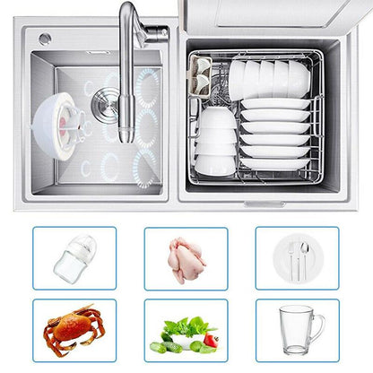 Compact USB-Powered Ultrasonic Cleaning Device for Dishes Glasses Jewelry & Produce 10W 5V Travel-Friendly Bowl Scrubber