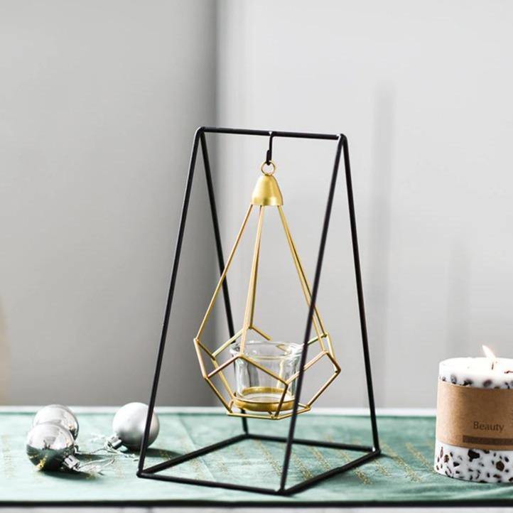 Aetheria Lantern - Iron Candle Holder