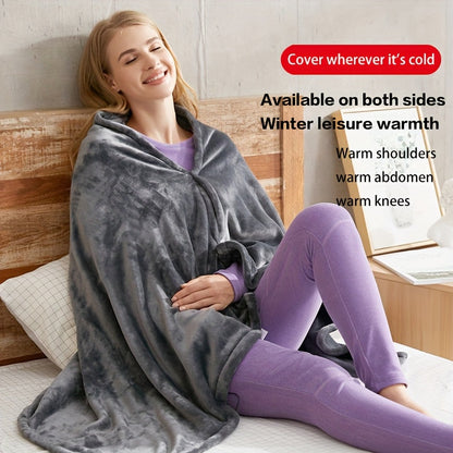 Ortekor CozyWrap | Capa térmica de forro polar con USB y confort de felpa | Perfecta para usar en casa y en la oficina