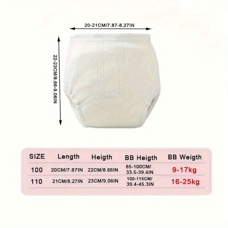 Reusable Potty Training Pants for Toddlers – Leak-Resistant Cotton Underwear with Soft Elastic Waistband for Boys & Girls