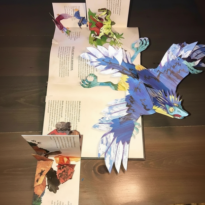 3D Dinosaur Storybook for Kids Interactive Learning Adventure Hands-On Reading Preschool Gift Educational Play Activity