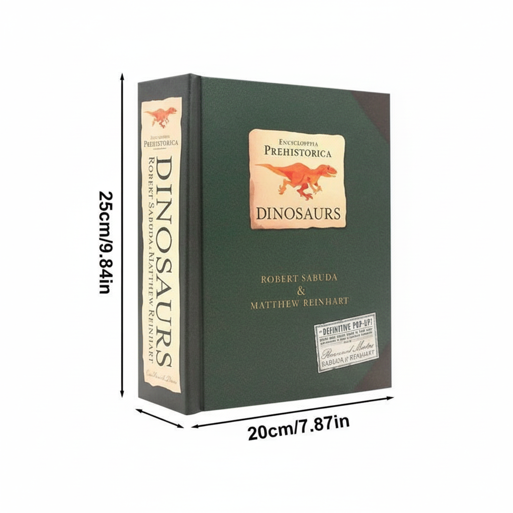 Interactive 3D Pop-Up Dinosaur Encyclopedia for Kids | Educational Prehistoric Adventure Book with Lifelike Scenes