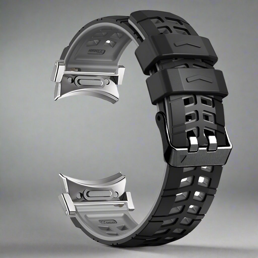 Flexible Silicone Galaxy Watch Ultra Band – Sport Strap for 47mm Ultra, Ultra 2 & 2025 Models – Adjustable Buckle Replacement Wristband