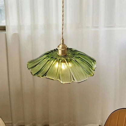Fluted Glass Drop Ceiling Fixture 11 in Burgundy Shade Gold Hardware E27 Socket for Kitchen Island Entryway Ambient Overhead Illumination