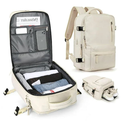 Women's Oxford Daypack with Multi-Compartment Organization for Travel, Commuting & Campus