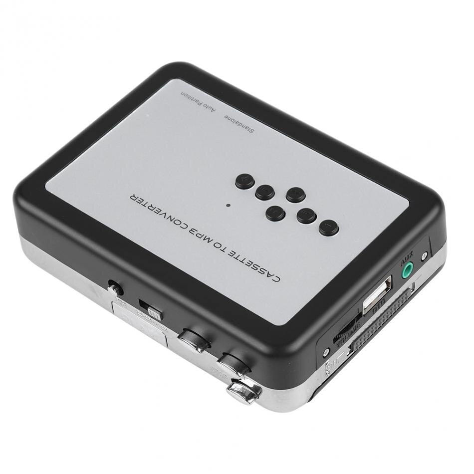 Portable Cassette Player with USB Recording – Tape to MP3 Converter for Music Digitization – Standalone Walkman with Headphone Jack for