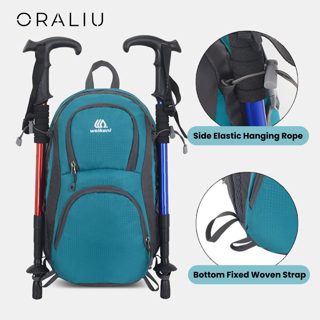 Lista para la aventura | Mochila de viaje con diseño de nailon impermeable | Mochila ligera para senderismo y actividades al aire libre