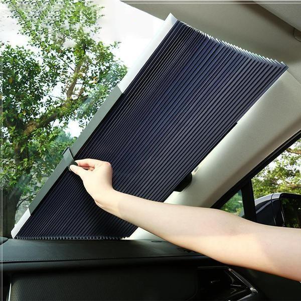 Ortekor AutoShade | Retractable Car Curtain with UV Protection & Easy Installation | Portable Sunshade for Interior Comfort
