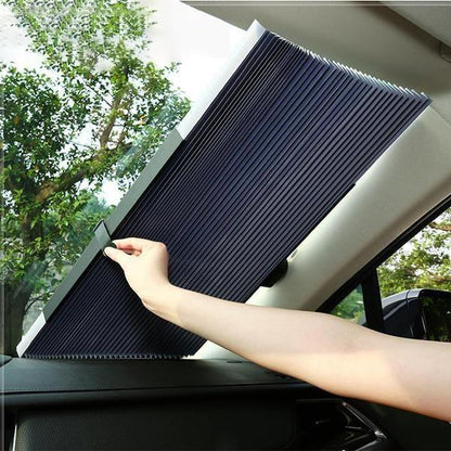 Ortekor AutoShade | Retractable Car Curtain with UV Protection & Easy Installation | Portable Sunshade for Interior Comfort