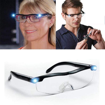 Magnifying Glasses for Reading with LED Light, Rechargeable LED Magnifying Glasses, Craft Magnifying Glass