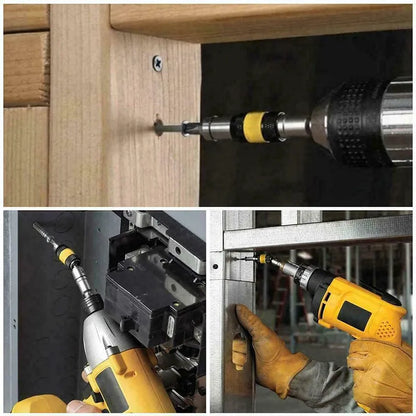 Flexible Drill Extension Attachment for Tight Spaces, Corners & Hard-to-Reach Areas - Adjustable Angle Adapter for Power Drills & Drivers -