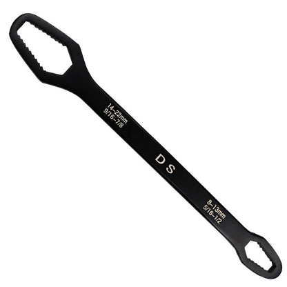 Dual-Head Adjustable Wrench Set 0.3-0.86 Inch Bolt Range Universal Spanner Tool for Auto Repair Home Workshop Bike Maintenance Plumbing DIY