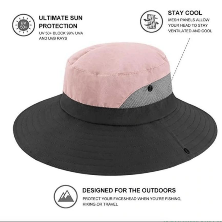 Packable Wide Brim Sun Hat Unisex UV Protection Outdoor Travel Beach Garden Hiking Summer Headwear