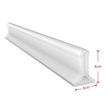 Flexible Silicone Water Dam Barrier Strip for Shower, Bathroom & Kitchen Floor | Self-Adhesive Threshold Guard for Wet & Dry Separation