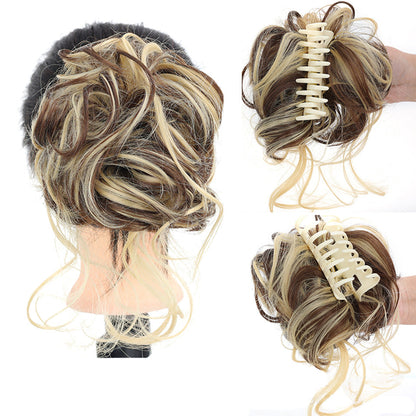 Clip-In Messy Bun Hairpiece – Synthetic Hair Scrunchie Updo Extension for Volume & Style