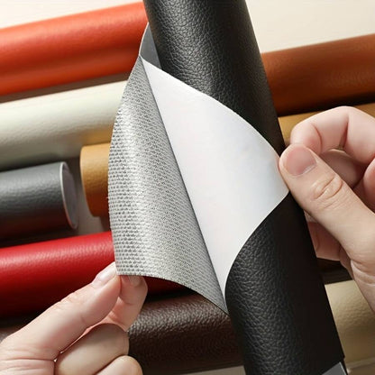 Self-Adhesive Leather Repair Patch for Couches Seats Bags Jackets | Trimmable Waterproof PU Leather Repair Sheet for Furniture Car