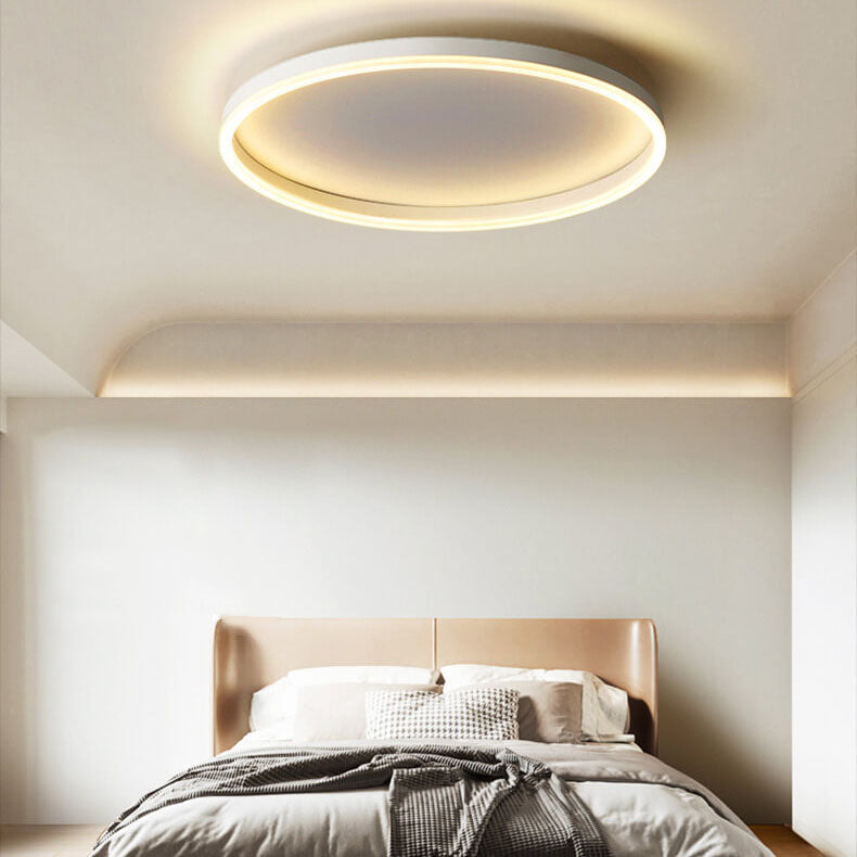 20 in Dimmable LED Ceiling Light with Remote Iron & Acrylic Fixture for Bedrooms Hallways Living Rooms Modern Low-Profile Design
