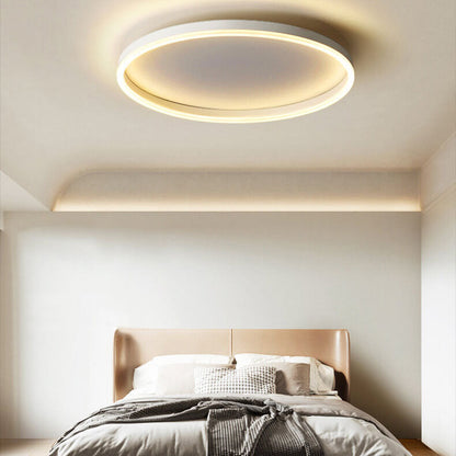 20 in Dimmable LED Ceiling Light with Remote Iron & Acrylic Fixture for Bedrooms Hallways Living Rooms Modern Low-Profile Design