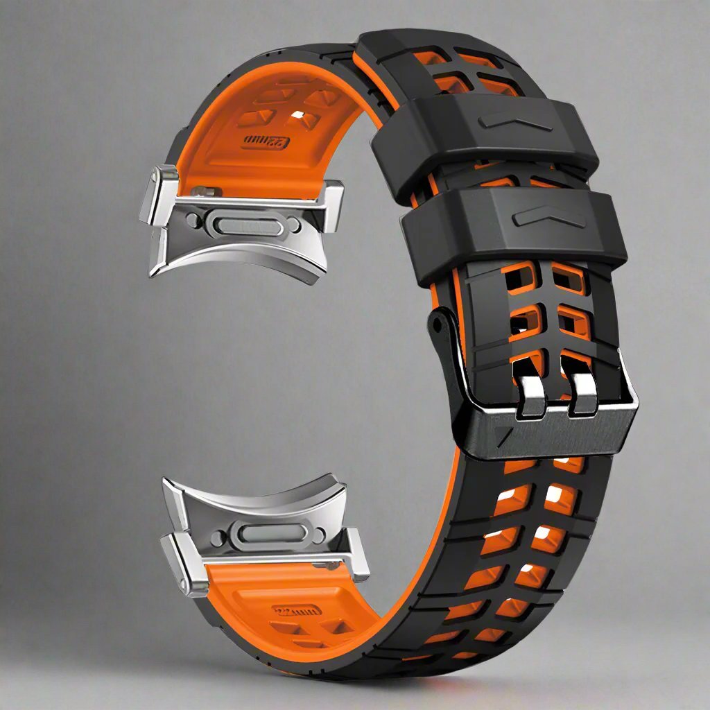 Flexible Silicone Galaxy Watch Ultra Band – Sport Strap for 47mm Ultra, Ultra 2 & 2025 Models – Adjustable Buckle Replacement Wristband