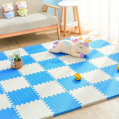 Interlocking Foam Play Mat Tiles for Kids & Babies – Safe Cushioned Flooring for Playroom, Nursery & Indoor Crawling Area, Non-Slip Puzzle F