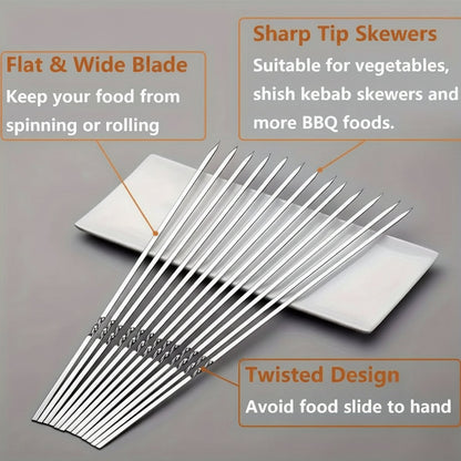 GRILLSPIKE – Stainless Steel BBQ Skewers Set
