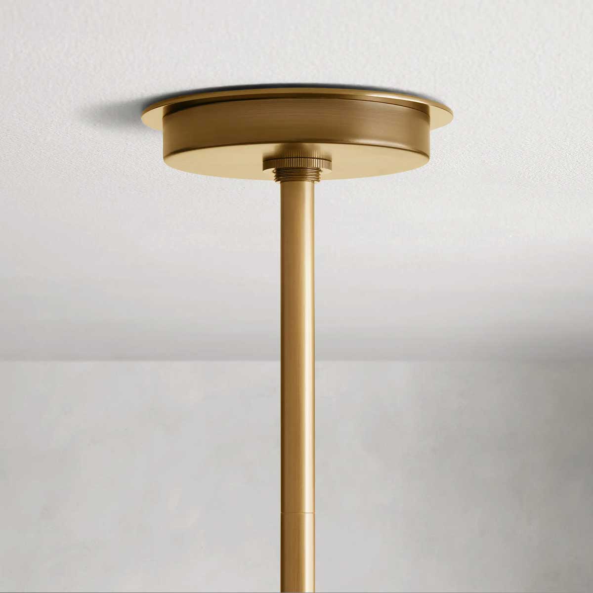 Industrial Pendant Light with Frosted Glass Tubes for Dining Room and Kitchen Island – Adjustable Drop Brass or Bronze – 4 or 5 Socket