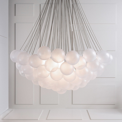 Bubble Pendant Light Multi-Globe Adjustable Ceiling Fixture Gold Black Chrome for Dining Room Living Room Foyer 19-73 Lights