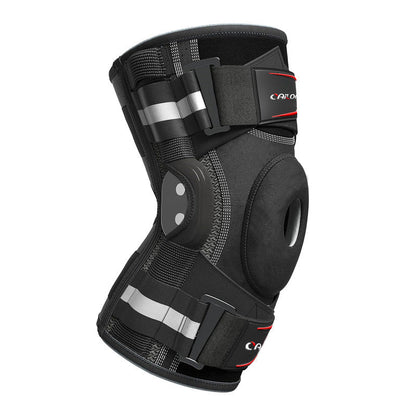 Adjustable Hinged Knee Brace with Open Patella Design for Joint Support & Stability