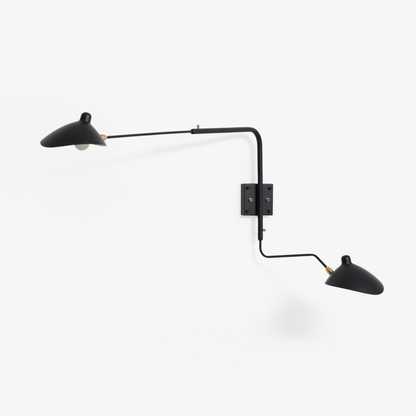 Articulating Wall Lamp with Extending Arm 47-55 Inches Aluminum LED Fixture for Bedroom Reading Nook Living Room Hallway Accent Lighting Ind
