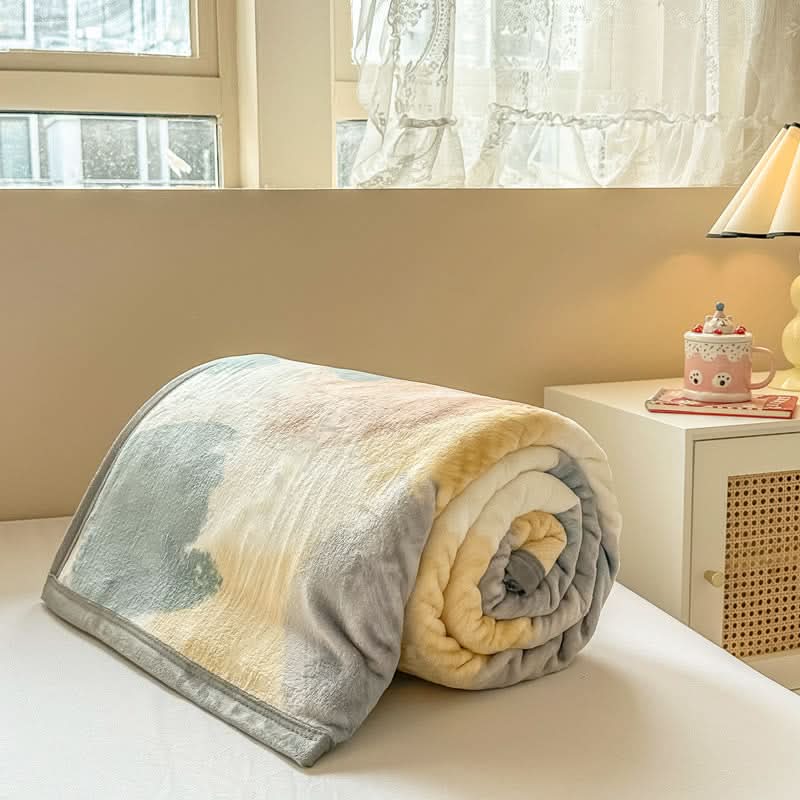 PRISMACLOUD – Watercolor Geometric Blanket for Elevated Comfort